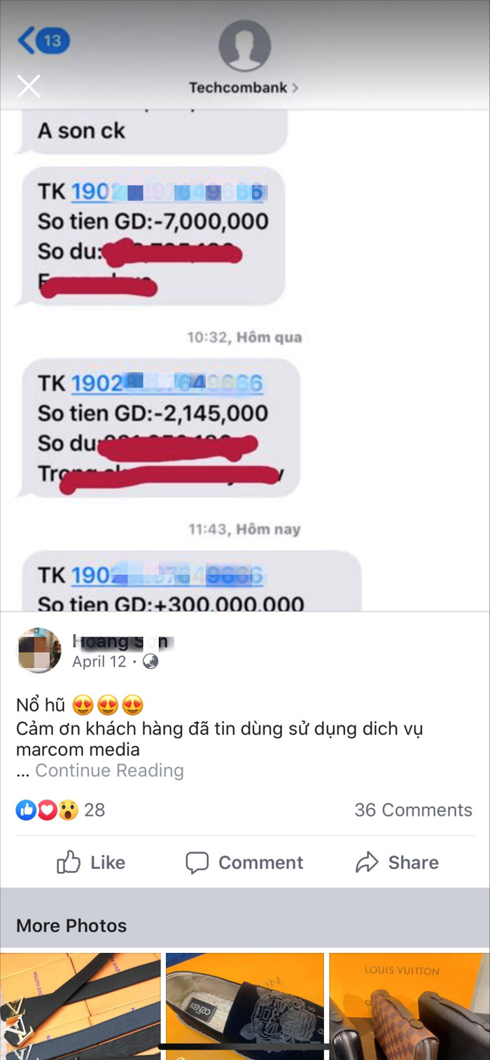 Không ít người bán hàng online đã đăng tải các chuyển khoản bán hàng, vô tình cung cấp các thông tin bảo mật cho kẻ gian. Không ít người bán hàng online đã đăng tải các chuyển khoản bán hàng, vô tình cung cấp các thông tin bảo mật cho kẻ gian.