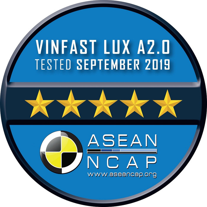 Chứng chỉ an toàn ASEAN NCAP 5 sao dành cho mẫu xe Lux A2.0. Chứng chỉ an toàn ASEAN NCAP 5 sao dành cho mẫu xe Lux A2.0.