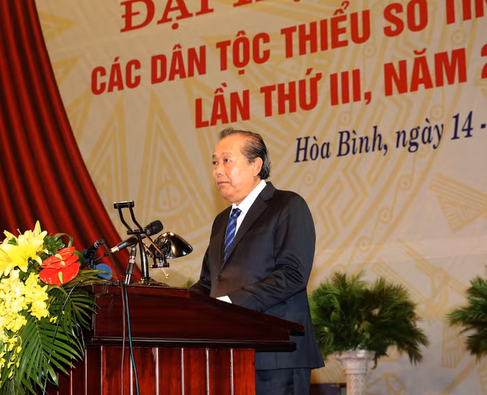 Phó Thủ tướng Trương Hòa Bình phát biểu tại đại hội. Ảnh: VGP/Lê Sơn