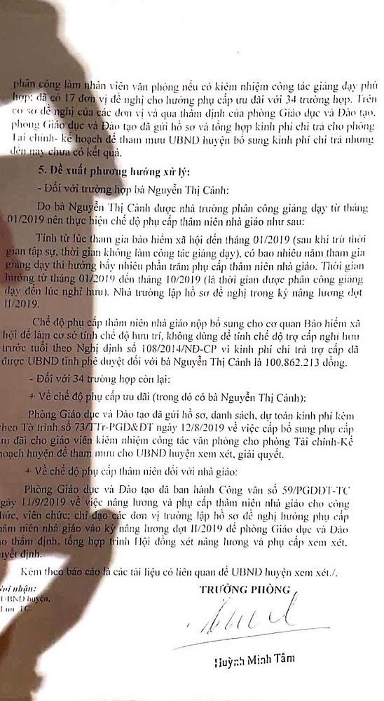 Giải trình về một số vấn đề báo chí phản ánh về thực hiện chế độ phụ cấp đối với nhà giáo của ông Huỷnh Minh Tâm. Giải trình về một số vấn đề báo chí phản ánh về thực hiện chế độ phụ cấp đối với nhà giáo của ông Huỷnh Minh Tâm.