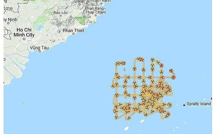 Các hoạt động vi phạm của tàu Trung Quốc tại vùng đặc quyền kinh tế hợp pháp của Việt Nam lân cận khu vực bãi Tư Chính từ ngày 3/7-21/7. (Nguồn: Maritime Issues) Các hoạt động vi phạm của tàu Trung Quốc tại vùng đặc quyền kinh tế hợp pháp của Việt Nam lân cận khu vực bãi Tư Chính từ ngày 3/7-21/7. (Nguồn: Maritime Issues)