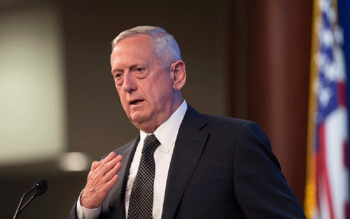 Bộ trưởng Quốc phòng Mỹ James Mattis. Ảnh: Reuters Bộ trưởng Quốc phòng Mỹ James Mattis. Ảnh: Reuters