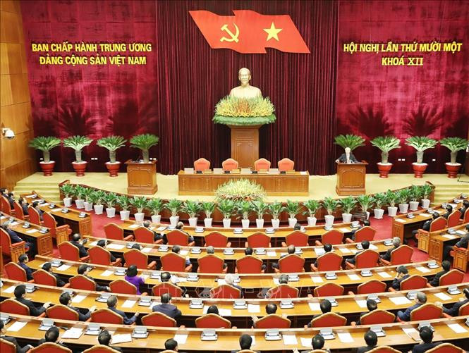 Toàn cảnh bế mạc Hội nghị. Ảnh: Trí Dũng/TTXVN. Toàn cảnh bế mạc Hội nghị. Ảnh: Trí Dũng/TTXVN.