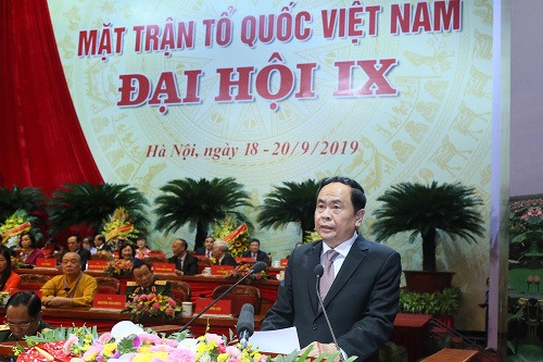 Ông Trần Thanh Mẫn tái đắc cử Chủ tịch Ủy ban Trung ương Mặt trận Tổ quốc Việt Nam khóa IX - Ảnh: VGP/Nhật Bắc