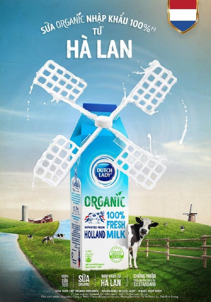 Sữa organic Cô Gái Hà Lan được nhập “nguyên đai nguyên kiện” từ Hà Lan về Việt Nam. Sữa organic Cô Gái Hà Lan được nhập “nguyên đai nguyên kiện” từ Hà Lan về Việt Nam.