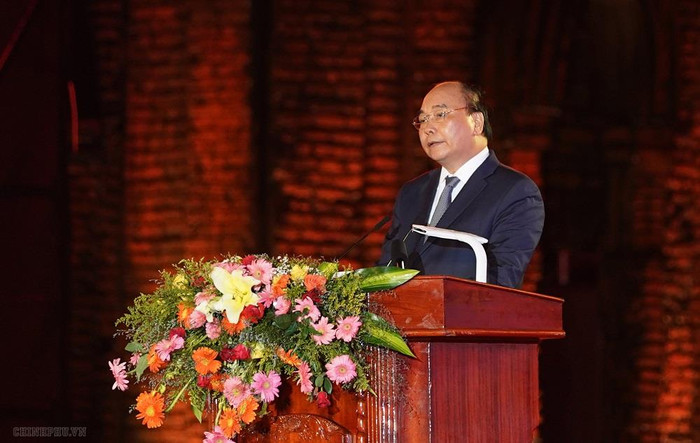 Thủ tướng Nguyễn Xuân Phúc phát biểu tại lễ kỷ niệm. - Ảnh: VGP/Quang Hiếu Thủ tướng Nguyễn Xuân Phúc phát biểu tại lễ kỷ niệm. - Ảnh: VGP/Quang Hiếu
