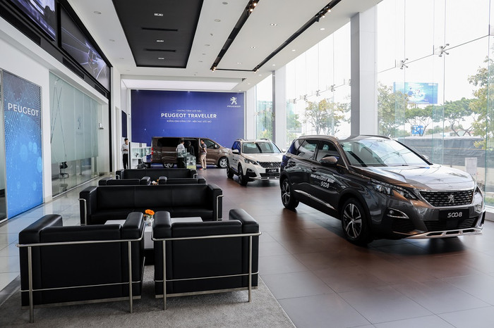 Hệ thống showroom Peugeot đầy sự sang trọng, tinh tế.
