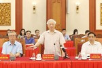 Nguyên lãnh đạo Đảng, Nhà nước góp ý vào dự thảo Báo cáo chính trị Nguyên lãnh đạo Đảng, Nhà nước góp ý vào dự thảo Báo cáo chính trị