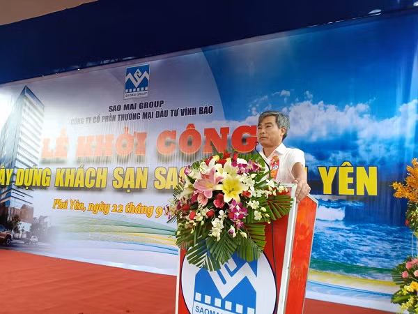 Ông Phạm Quang Đạo phát biểu tại buổi lễ.