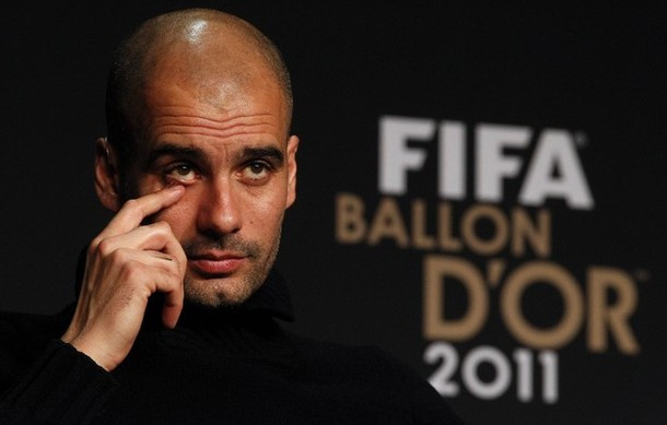 HLV Guardiola khá đăm chiêu. HLV Guardiola khá đăm chiêu.