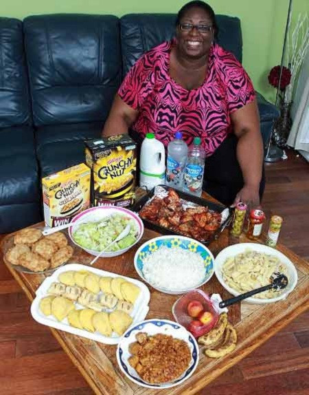 Khẩu phần ăn khiến người ta choáng váng. Khẩu phần ăn khiến người ta choáng váng.