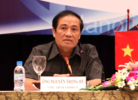 Chủ tịch VFF Nguyễn Trọng Hỷ. Chủ tịch VFF Nguyễn Trọng Hỷ.