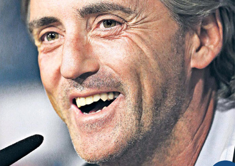 Man City rơi vào “Bảng Tử thần” nhưng HLV Mancini không nao núng bởi đang “ngồi Ferrarri”.