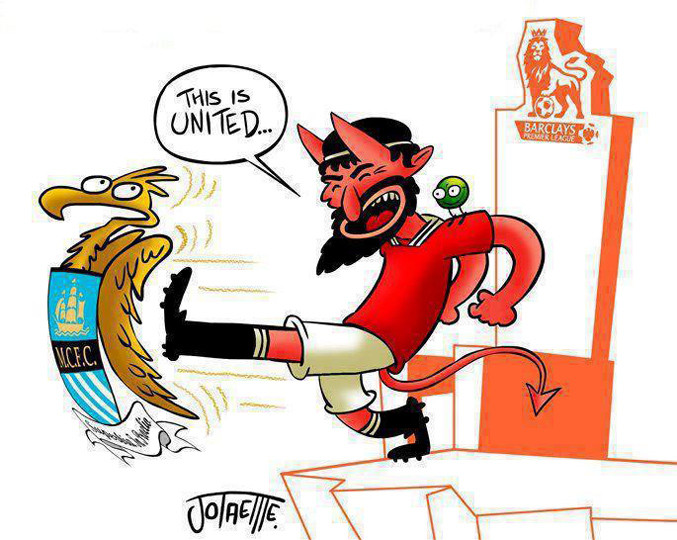 “Quỷ đỏ” Man United đá văng “đại bàng” Man City. “Quỷ đỏ” Man United đá văng “đại bàng” Man City.