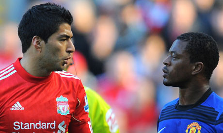 Suarez sẽ bị cấm 8 trận vì phân biệt chủng tộc với Evra.