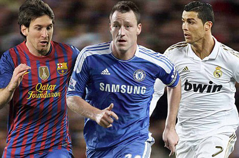 Những ngôi sao của vòng tứ kết Champions League: Messi, Terry, Ronaldo Những ngôi sao của vòng tứ kết Champions League: Messi, Terry, Ronaldo