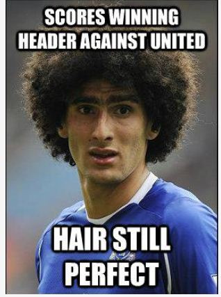 Không phải Percy, Rooney, Fellaini mới là cầu thủ hay nhất trận. Cú đội đầu ghi bàn của anh cũng tuyệt đẹp như kiểu tóc xù đặc biệt này. MU thảm bại, Sir Alex đòi lại tiền mua Van Persie