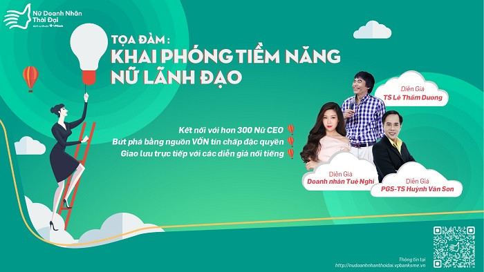 Tọa đàm Khai phóng tiềm năng nữ lãnh đạo - Tiếp thêm sức mạnh cho nữ CEO. Tọa đàm Khai phóng tiềm năng nữ lãnh đạo - Tiếp thêm sức mạnh cho nữ CEO.