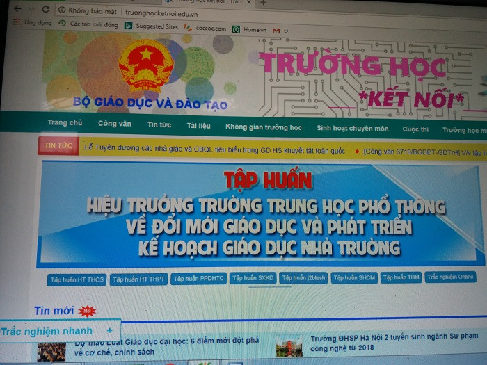 Phần mềm Trường học kết nối (Ảnh: tác giả cung cấp). Phần mềm Trường học kết nối (Ảnh: tác giả cung cấp).