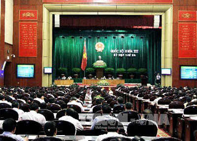 Toàn cảnh Quốc hội biểu quyết thông qua Luật Giáo dục Đại học. Toàn cảnh Quốc hội biểu quyết thông qua Luật Giáo dục Đại học.