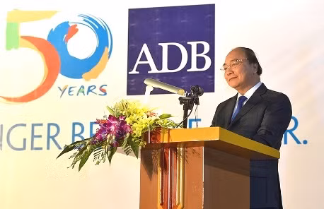 Thủ tướng cho biết, Việt Nam coi ADB là một trong những đối tác quan trọng hàng đầu trong việc cung cấp nguồn vốn, hỗ trợ kỹ thuật và tư vấn chính sách. ảnh: vgp.