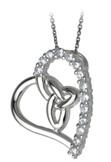 Mặt dây chuyền với nút thắt Trinity cách điệu