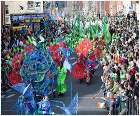 Lễ hội Sain Patrick ở Dublin, Ireland Lễ hội Sain Patrick ở Dublin, Ireland