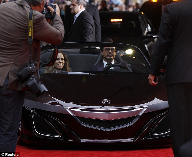 Siêu xe Acura 2012 cũng được sử dụng trong bộ phim The Avengers.