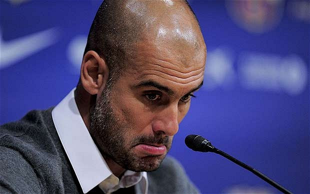 HLV Pep Guardiola sẽ rời khỏi Barcelona vào cuối mùa giải này. HLV Pep Guardiola sẽ rời khỏi Barcelona vào cuối mùa giải này.