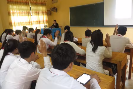 Lần đầu tiên học sinh Văn Lăng được tiếp cận với phương pháp học hiện đại với Classbook. Nguồn ảnh: EDC Lần đầu tiên học sinh Văn Lăng được tiếp cận với phương pháp học hiện đại với Classbook. Nguồn ảnh: EDC