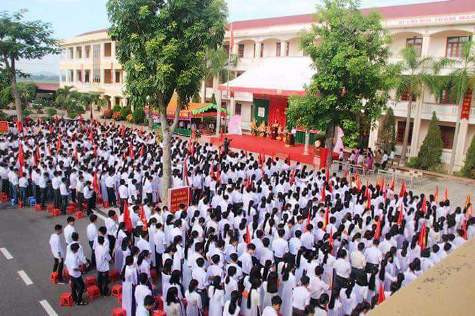 Trường trung học phổ thông Hoằng Hóa 2. Ảnh do giáo viên cung cấp. Trường trung học phổ thông Hoằng Hóa 2. Ảnh do giáo viên cung cấp.