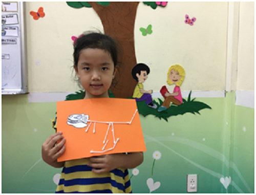 Trẻ được thể hiện sức sáng tạo của mình qua các tác phẩm nghệ thuật (Ảnh: tác giả cung cấp) Trẻ được thể hiện sức sáng tạo của mình qua các tác phẩm nghệ thuật (Ảnh: tác giả cung cấp)