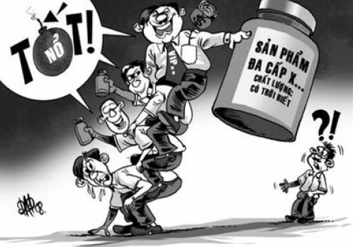 Giới thiệu không chính xác về hàng hóa hoặc yêu cầu người tham gia nộp tiền mặt đều bị xử phạt. ảnh minh họa: Đời sống pháp luật.