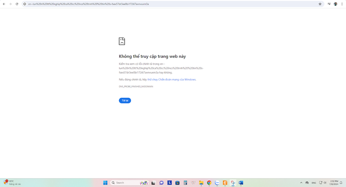 Đường link dẫn đến Biểu mẫu 18-E- Luận án tốt nghiệp của các nghiên cứu sinh không truy cập được. (Ảnh chụp màn hình ngày 8/7/2024). Đường link dẫn đến Biểu mẫu 18-E- Luận án tốt nghiệp của các nghiên cứu sinh không truy cập được. (Ảnh chụp màn hình ngày 8/7/2024).
