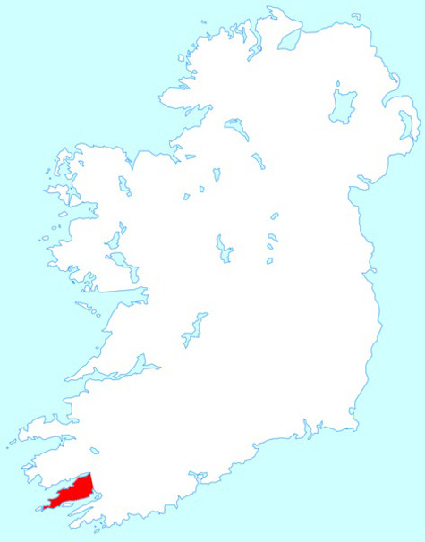 Vị trí của bán đảo Beara