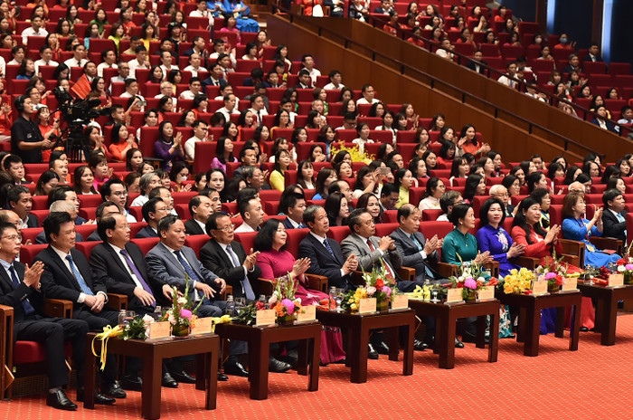 Các đại biểu tham dự buổi lễ. (Ảnh: Trần Hiệp) Các đại biểu tham dự buổi lễ. (Ảnh: Trần Hiệp)