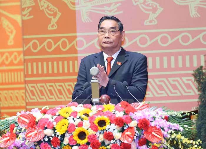 Đồng chí Lê Hồng Anh, Ủy viên Bộ Chính trị, Thường trực Ban Bí thư phát biểu mở đầu Đại hội.