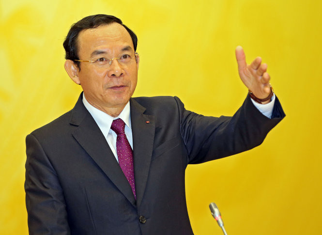 Bộ trưởng Nguyễn Văn Nên cho biết, không nhất thiết ngành nào cũng bố trí Ủy viên Trung ương. ảnh: Việt Dũng/Tuổi trẻ.