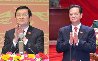 Chủ tịch nước và Thủ tướng được đại hội đồng ý cho rút. ảnh: TTXVN. Chủ tịch nước và Thủ tướng được đại hội đồng ý cho rút. ảnh: TTXVN.