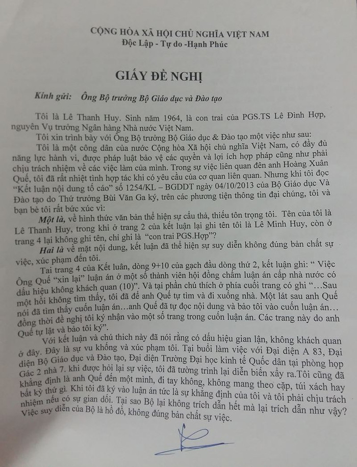 Ông Lê Thanh Huy bức xúc trước sự suy diễn của Bộ Giáo dục và Đào tạo. ảnh: DL Ông Lê Thanh Huy bức xúc trước sự suy diễn của Bộ Giáo dục và Đào tạo. ảnh: DL
