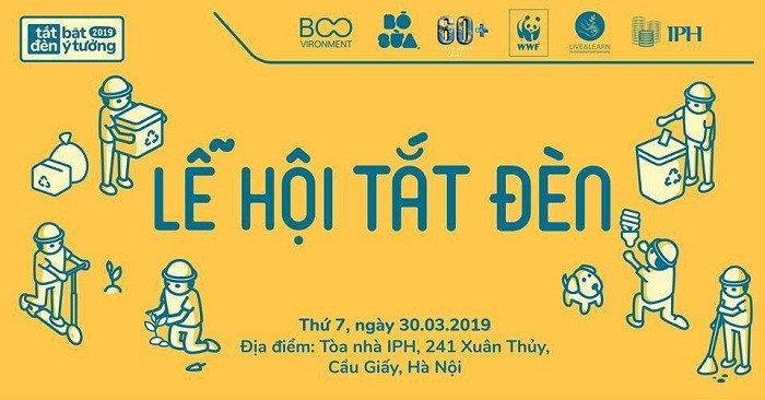Chiến dịch Tắt đèn Bật ý tưởng sẽ diễn ra từ 9h00 - 22h00 ngày 30/03/2019 tại Trung tâm thương mại Indochina Plaza Hanoi, 241 Xuân Thuỷ, Cầu Giấy, Hà Nội.