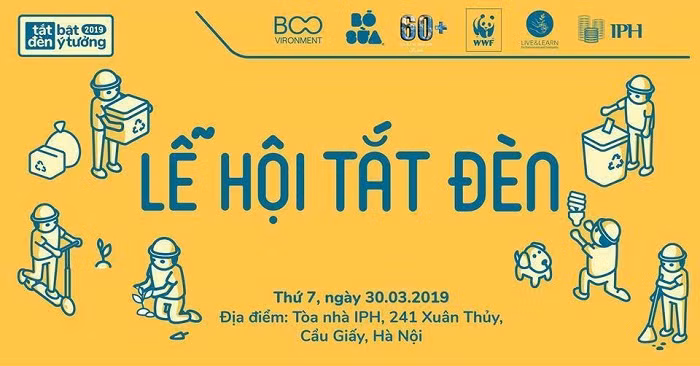 Chiến dịch Tắt đèn Bật ý tưởng sẽ diễn ra từ 9h00 - 22h00 ngày 30/03/2019 tại Trung tâm thương mại Indochina Plaza Hanoi, 241 Xuân Thuỷ, Cầu Giấy, Hà Nội.