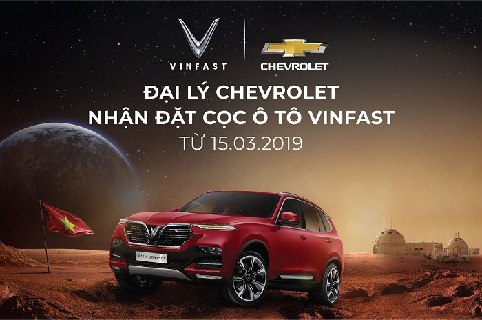 Đại lý Chevrolet chính thức nhận đặt cọc xe ô tô VinFast.