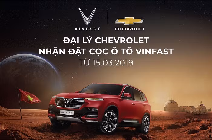 Đại lý Chevrolet chính thức nhận đặt cọc xe ô tô VinFast.