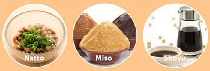 Vị umami rất rõ nét trong các thực phẩm và gia vị lên men. Vị umami rất rõ nét trong các thực phẩm và gia vị lên men.