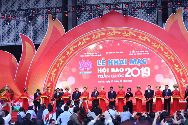 Lễ khai mạc Hội báo toàn quốc 2019 (Ảnh minh họa: vtv.vn). Lễ khai mạc Hội báo toàn quốc 2019 (Ảnh minh họa: vtv.vn).