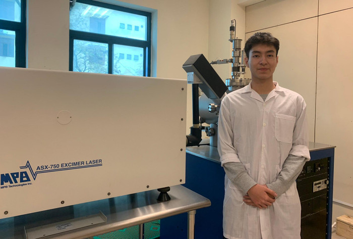 Nguyễn Tiến Đạt, học sinh lớp 12 chuyên Lý, Trường Trung học Phổ thông chuyên Sư phạm Hà Nội. Ảnh: Cao Kim Anh Nguyễn Tiến Đạt, học sinh lớp 12 chuyên Lý, Trường Trung học Phổ thông chuyên Sư phạm Hà Nội. Ảnh: Cao Kim Anh