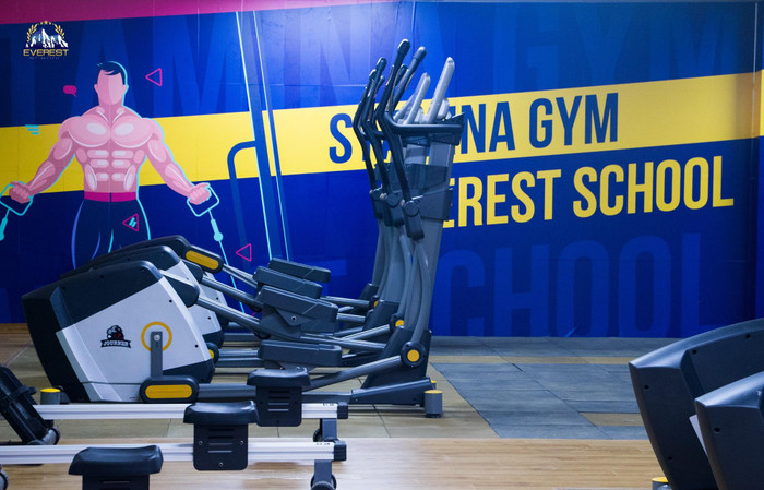 Phòng tập được đầu tư các thiết bị hiện đại.