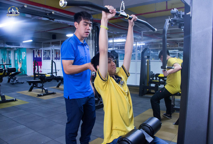 Các bài tập được hướng dẫn bởi huấn luyện viên chuyên nghiệp.