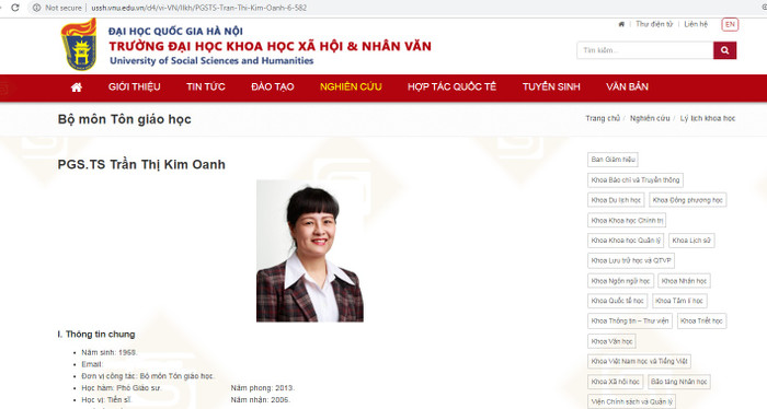 Phó Giáo sư Trần Thị Kim Oanh có đạo văn không? Phó Giáo sư Trần Thị Kim Oanh có đạo văn không?